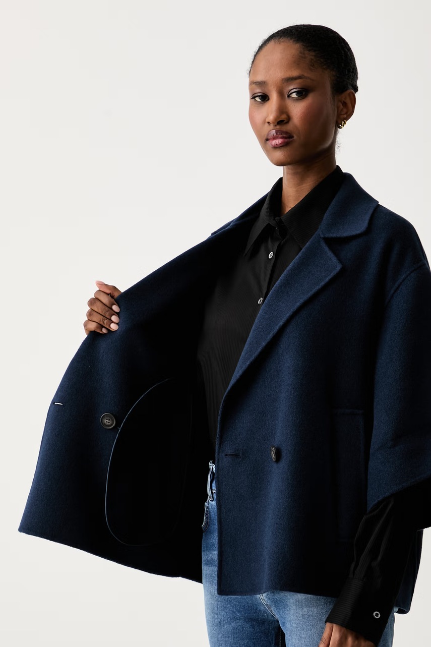 Weekend Max Mara Weekend Max Mara κοντό παλτό γυναικείο μάλλινο WKDNEO - 6
