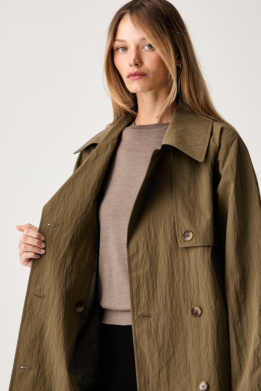 MICHAEL Michael Kors MICHAEL Michael Kors καμπαρντίνα γυναικεία με βαμβάκι - 6