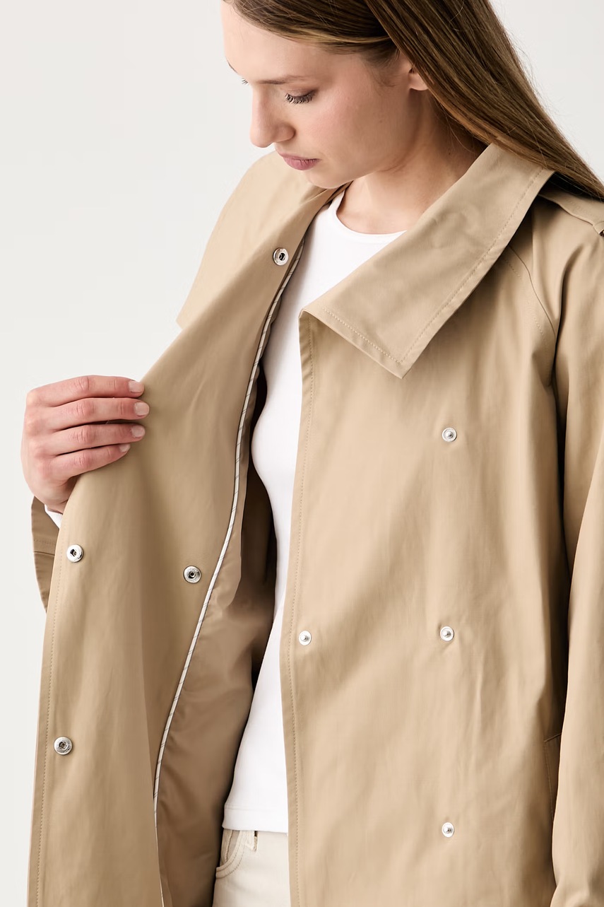 DKNY DKNY παλτό γυναικείο με βαμβάκι - 7