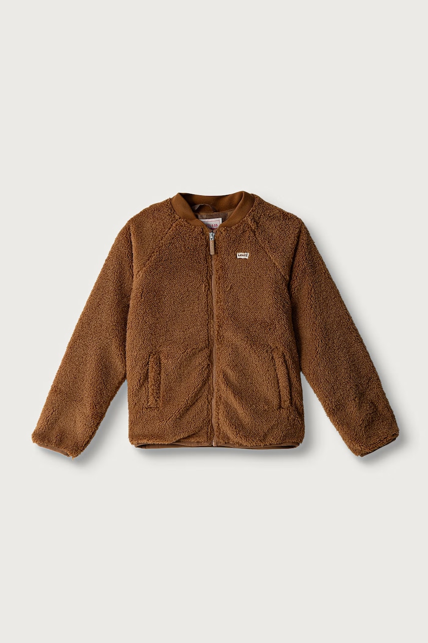 Levi's dukserica na zakopčavanje za djecu s flisom LT WT SHERPA JACKET