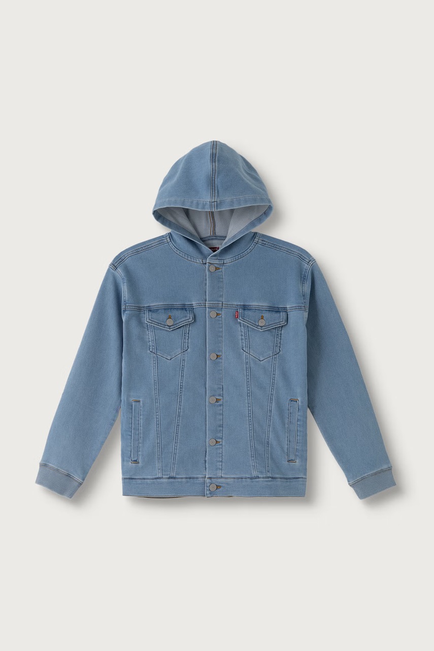 Levi's  дънково яке за деца с памук INDIGO TRUCKER