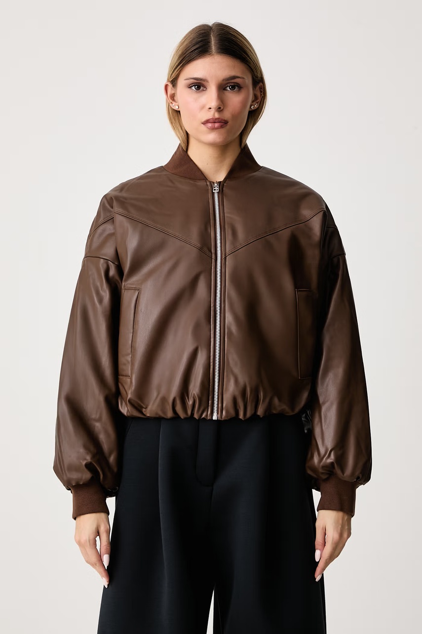Nike Sportswear  geacă bomber pentru femei din imitație de piele Therma-FIT