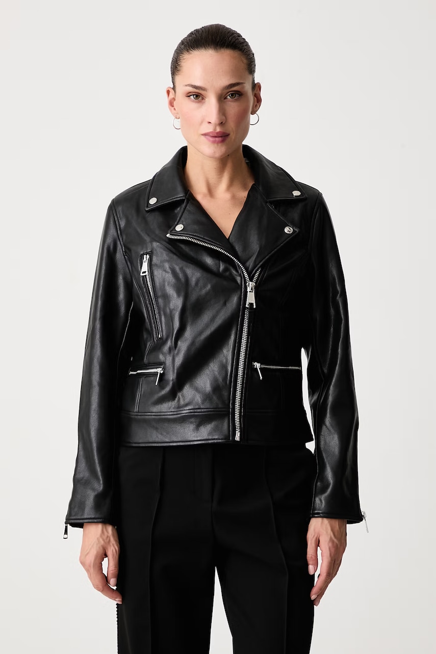 DKNY rokerica za žene od imitacije kože