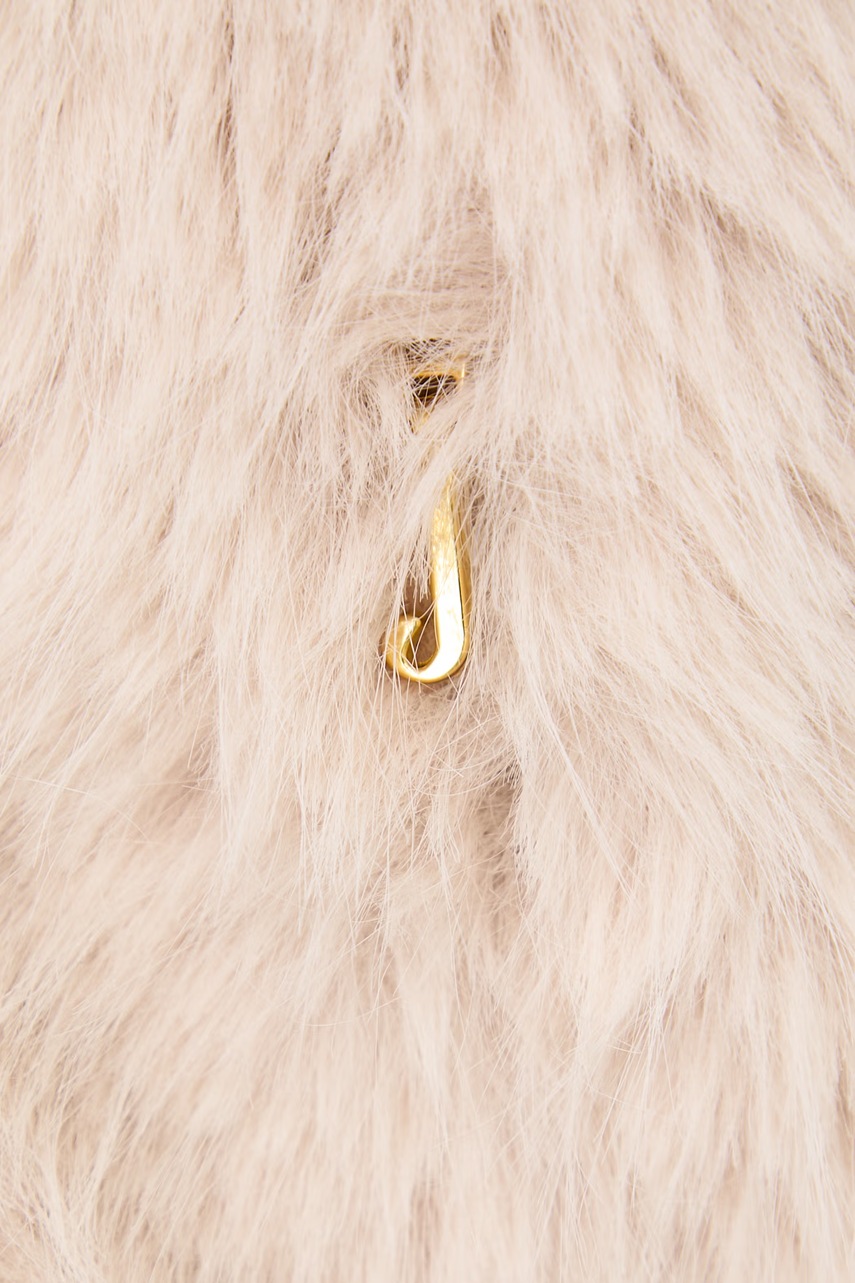 Juicy Couture Juicy Couture μεταβατικό μπουφάν γυναικείο HADI FUR HOODED - 5
