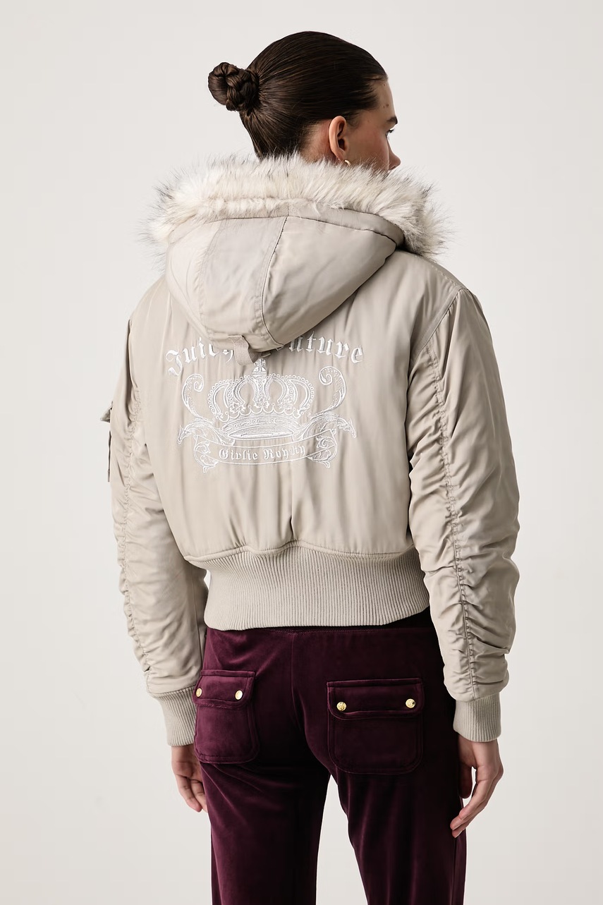 Juicy Couture Juicy Couture μπουφάν γυναικείο CAMILLE REBELLE NYLON - 3