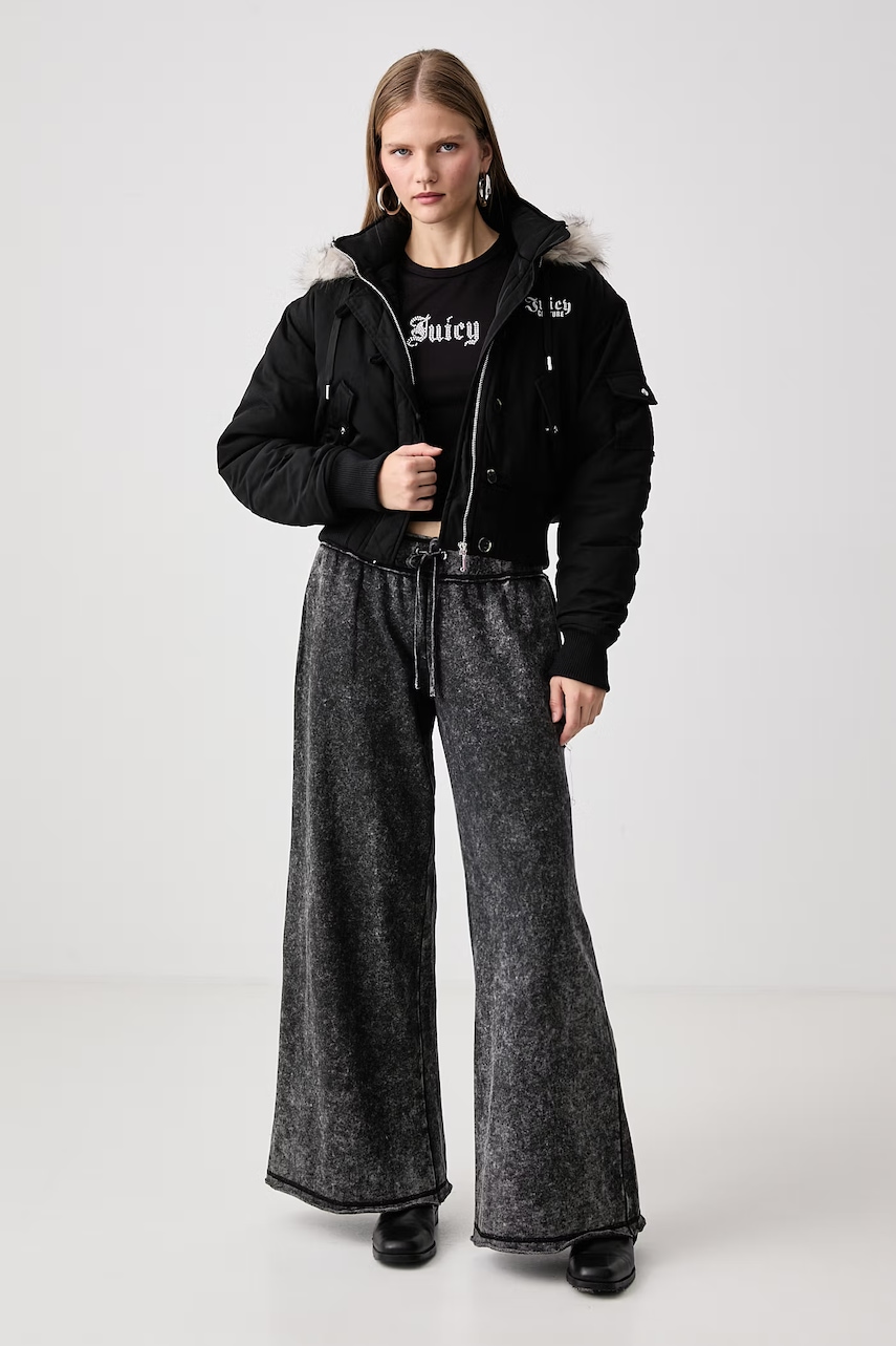Juicy Couture μπουφάν γυναικείο CAMILLE REBELLE NYLON