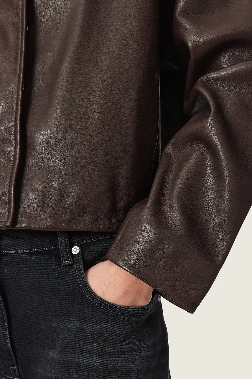 AllSaints AllSaints μπουφάν γυναικείο δερμάτινο RYDER - 5