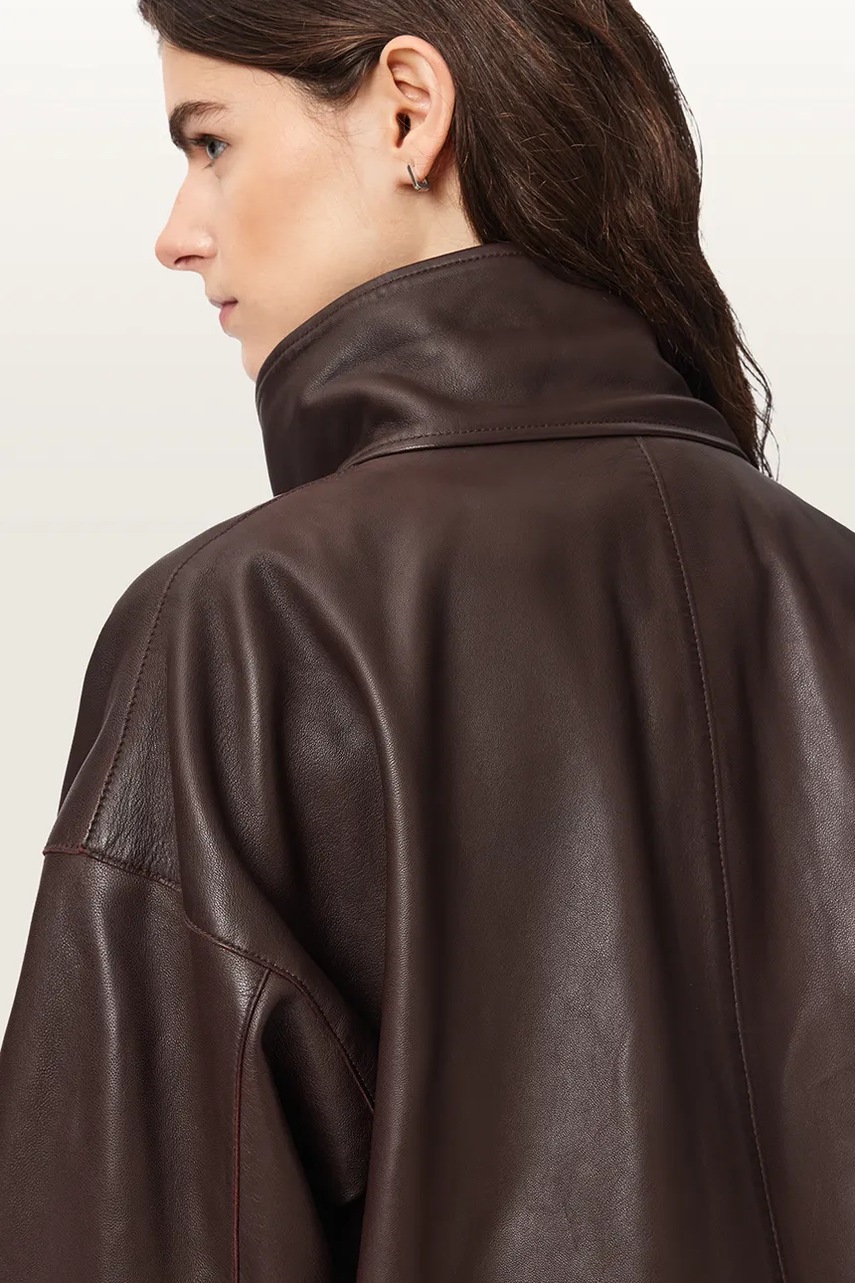 AllSaints AllSaints μπουφάν γυναικείο δερμάτινο RYDER - 7