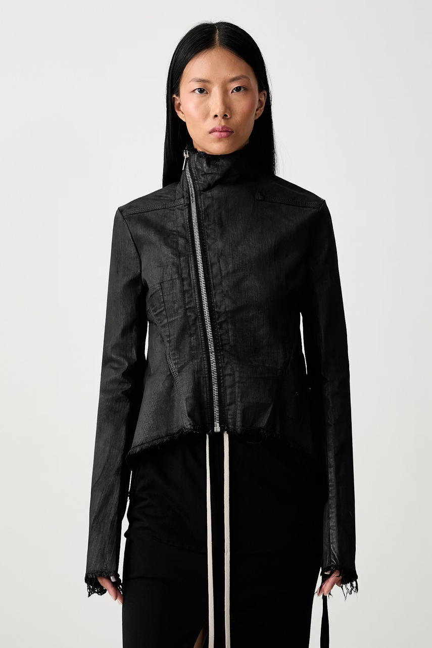 Rick Owens DRKSHDW  Naska Gary geacă de blugi pentru femei din denim