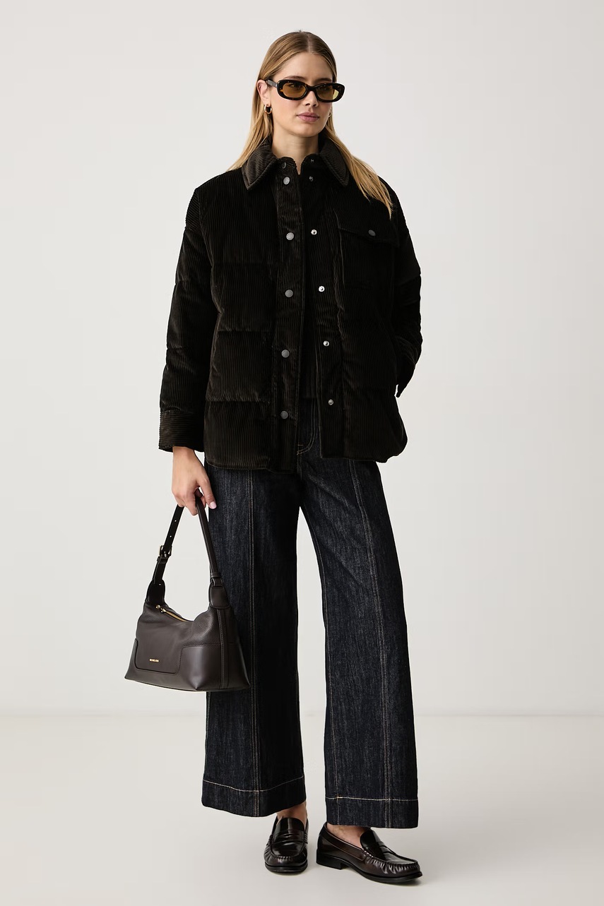 Weekend Max Mara πουπουλένιο μπουφάν γυναικείο κοτλέ WKDGIORNO