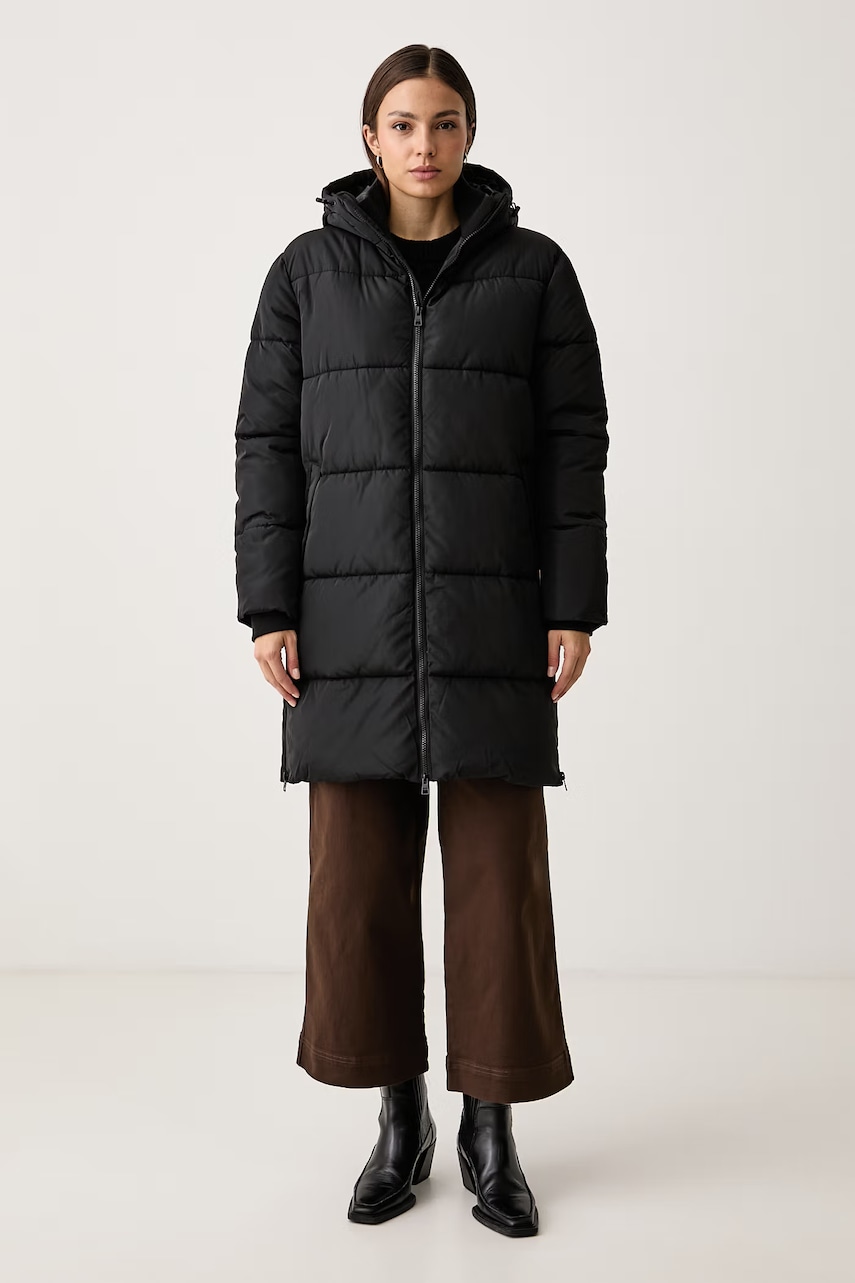 U.S. Polo Assn.  dlhá bunda dámska MID-LENGTH ZIP DETAIL PUFFER