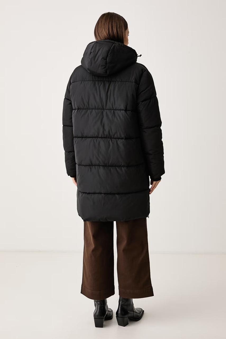 U.S. Polo Assn. μακρύ μπουφάν γυναικείο MID-LENGTH ZIP DETAIL PUFFER