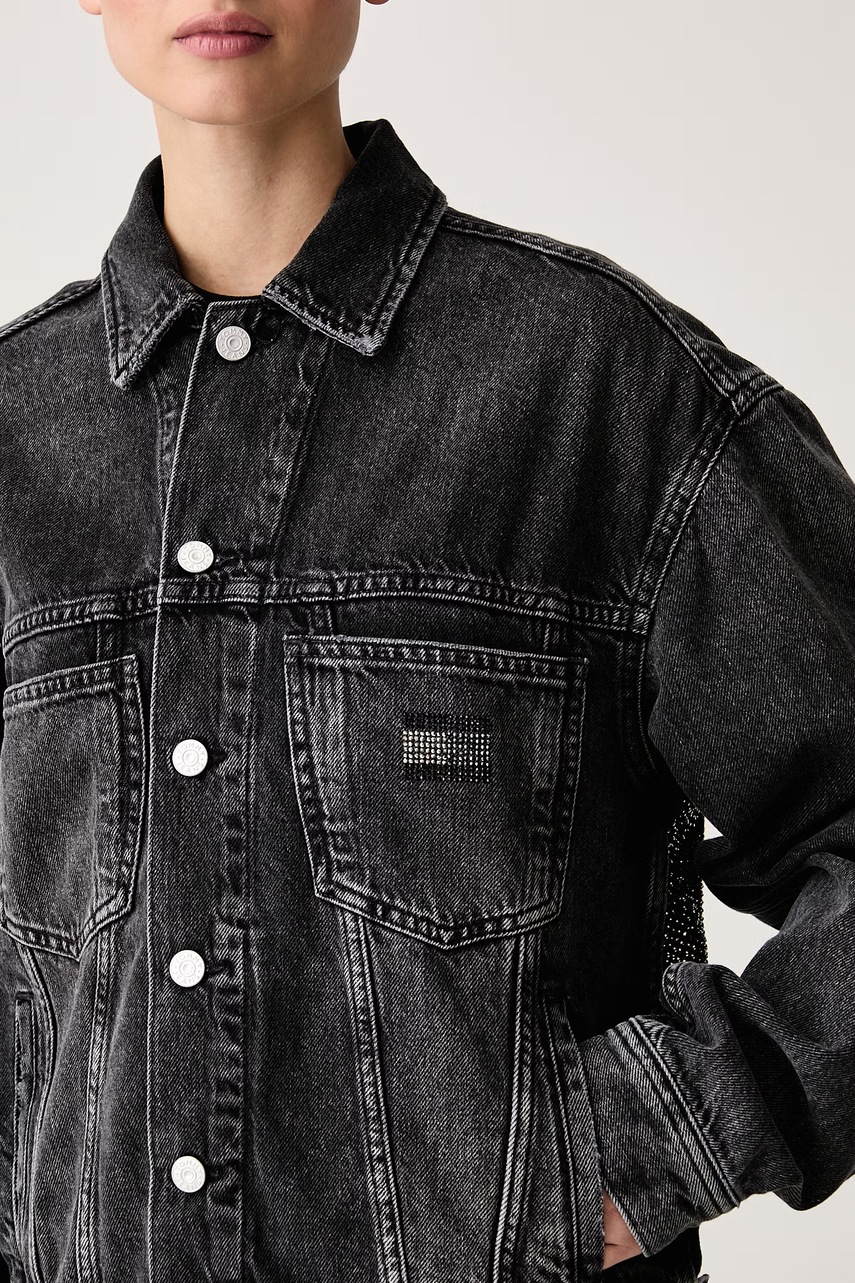 Tommy Jeans Tommy Jeans τζιν μπουφάν γυναικείο με βαμβάκι - 4