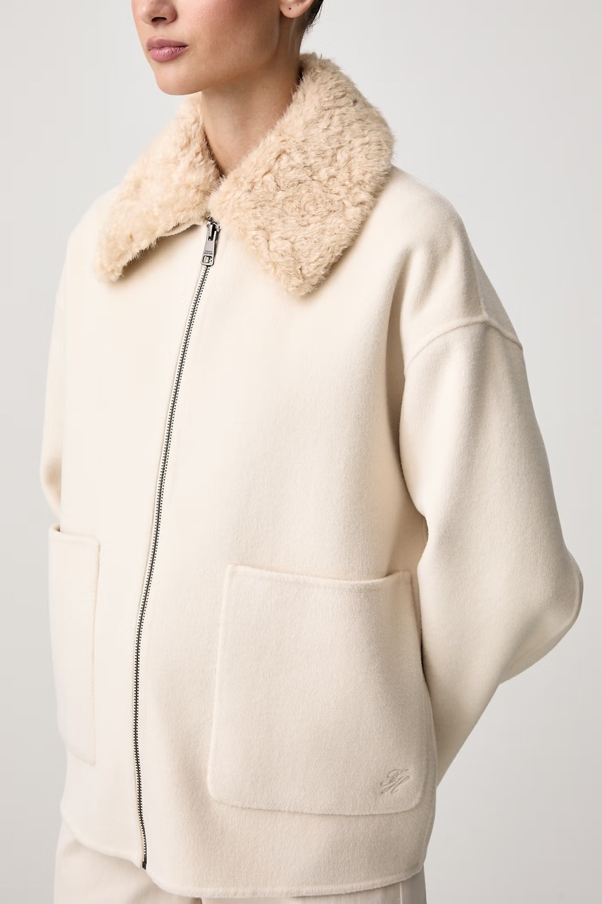Tommy Hilfiger Tommy Hilfiger μπουφάν γυναικείο με μαλλί - 4
