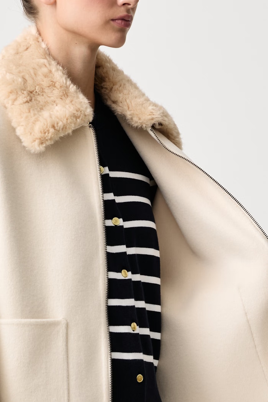 Tommy Hilfiger Tommy Hilfiger μπουφάν γυναικείο με μαλλί - 7