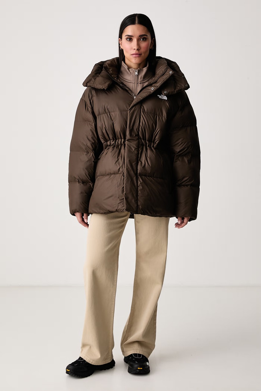 The North Face  kurtka pikowana damska Puffer brązowa NF0A8J6HNMF1
