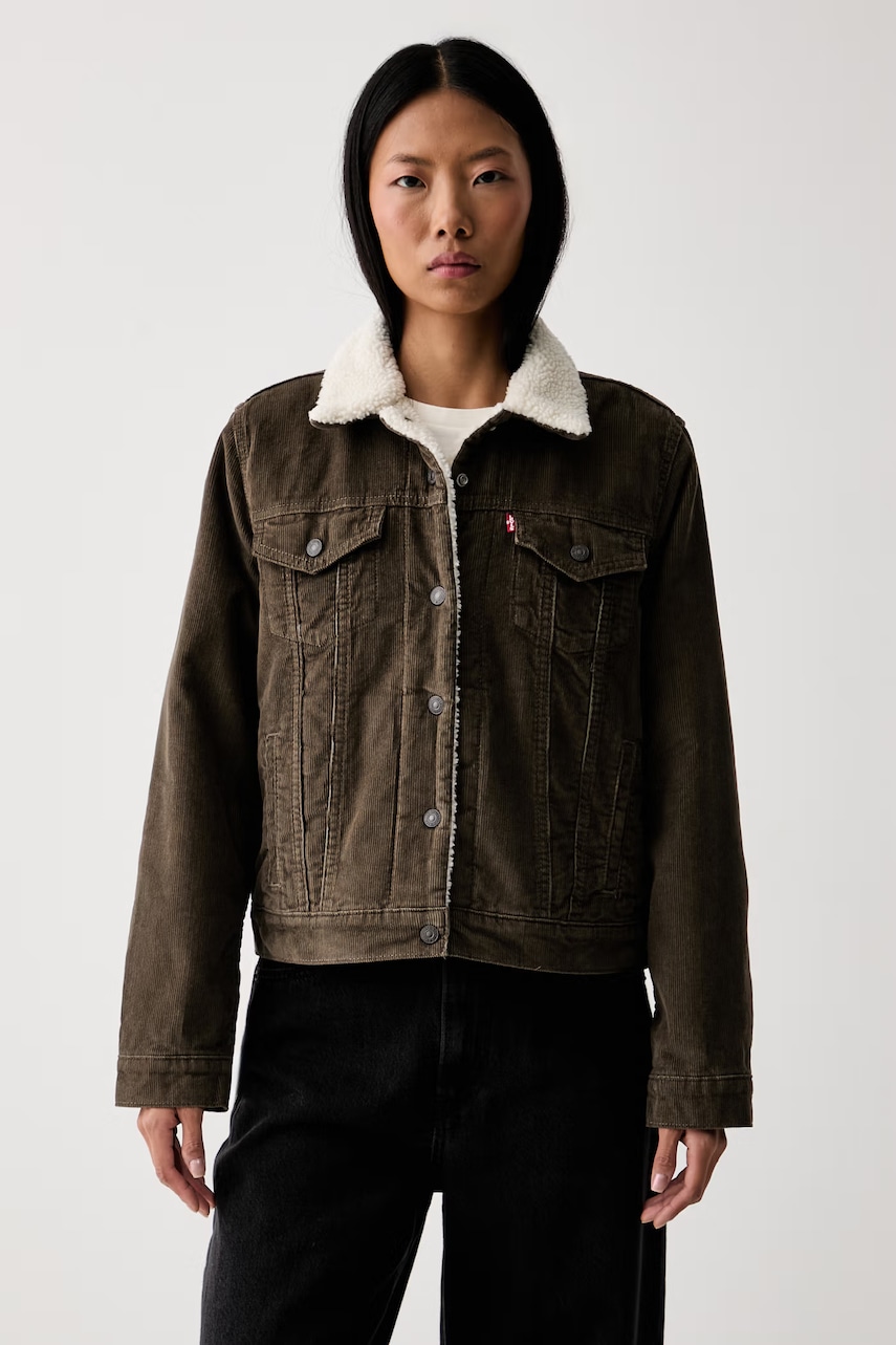 Levi's krótka kurtka damska sztruksowa ORIGINAL SHERPA