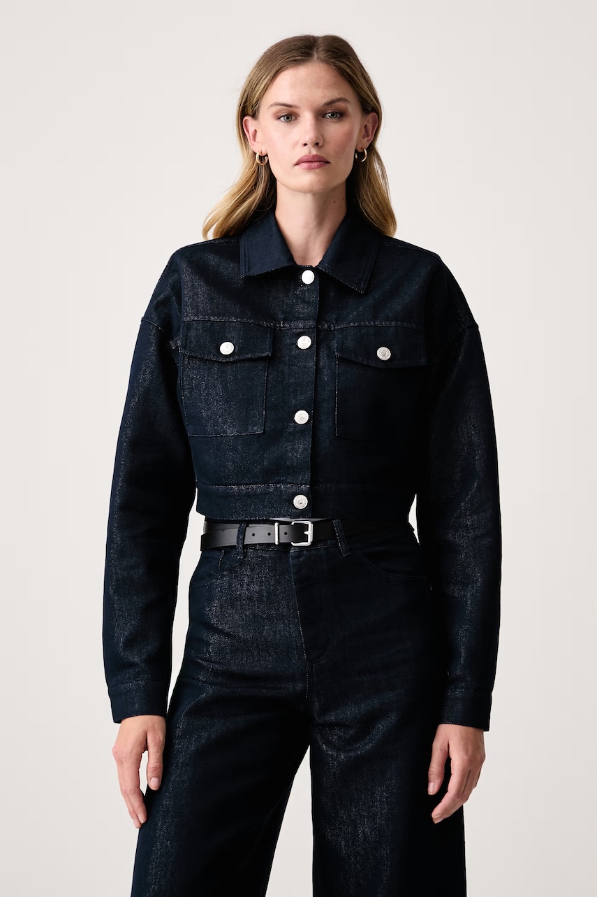 Fracomina jachetă scurtă pentru femei din denim