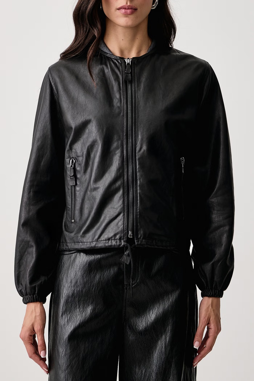 Trussardi Trussardi μεταβατικό μπουφάν γυναικείο δερμάτινο - 4