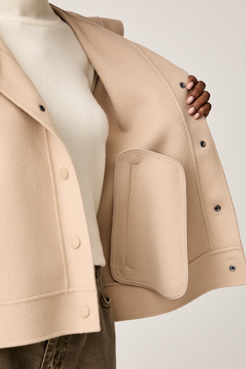 Weekend Max Mara Weekend Max Mara μεταβατικό μπουφάν γυναικείο με μαλλί WKDRIDENTE - 6