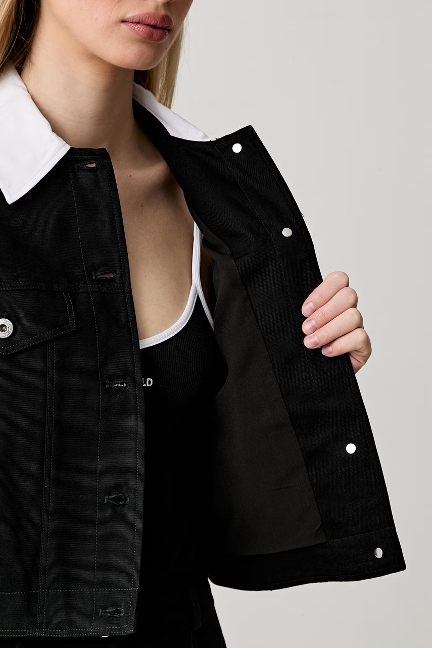 Karl Lagerfeld Jeans Karl Lagerfeld Jeans κοντό μπουφάν γυναικείο ντένιμ - 6