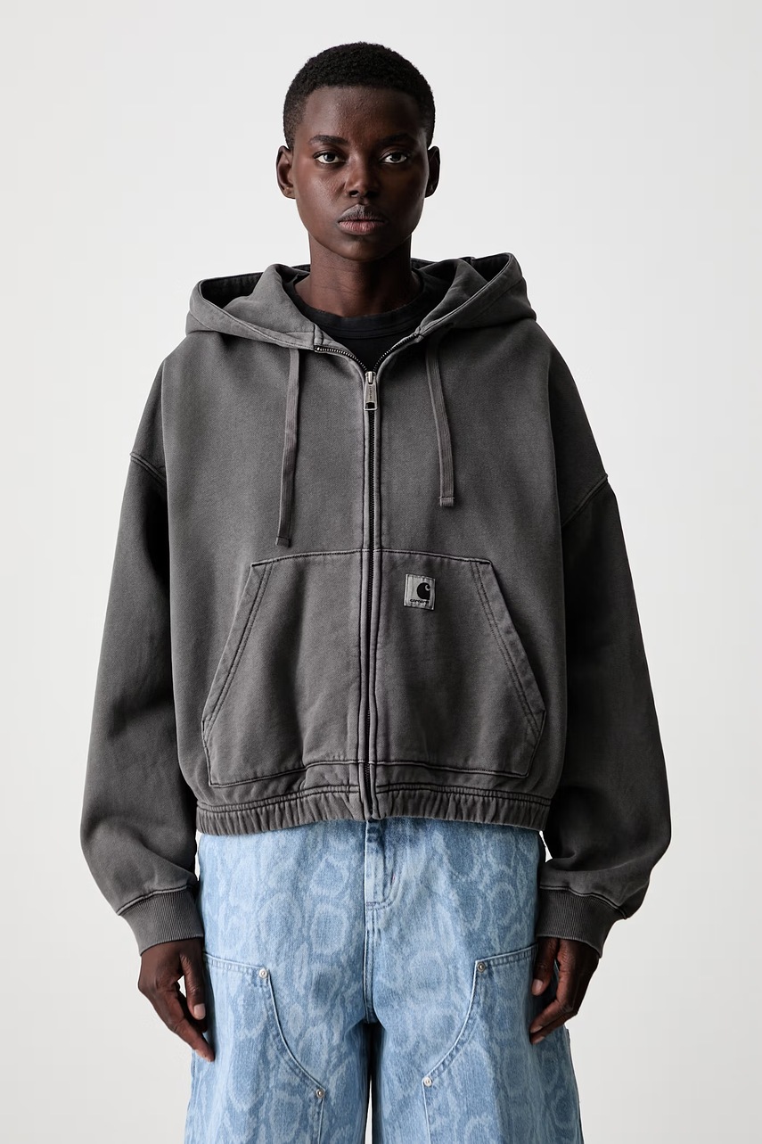 Carhartt WIP W  Hooded Hoggard bluza rozpinana z kapturem bawełniana damska