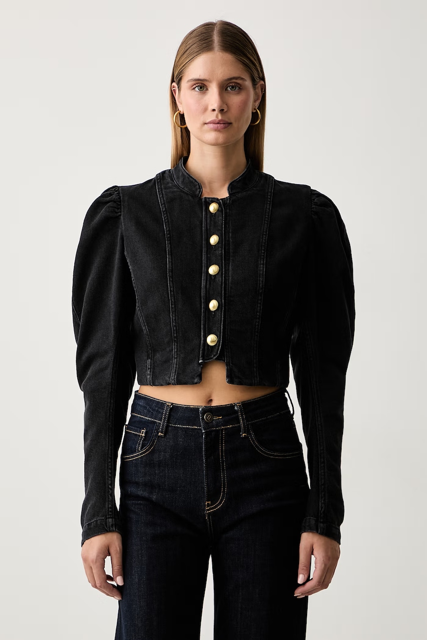 Twinset krótka kurtka damska jeansowa