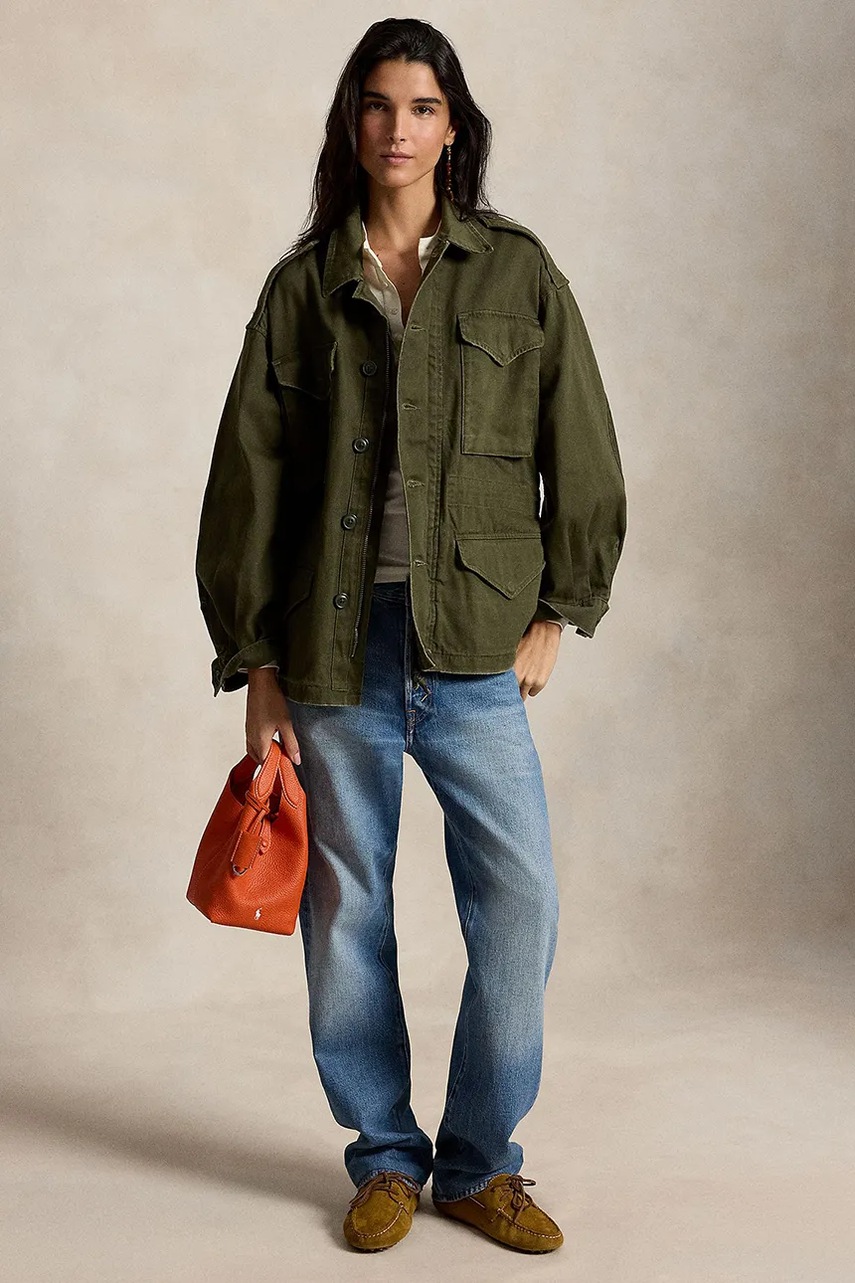 Polo Ralph Lauren Polo Ralph Lauren μεταβατικό μπουφάν γυναικείο βαμβακερό - 3