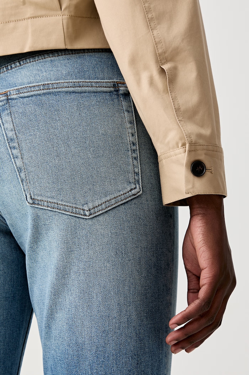 Tommy Hilfiger prechodná bunda dámska bavlnená s elastanom