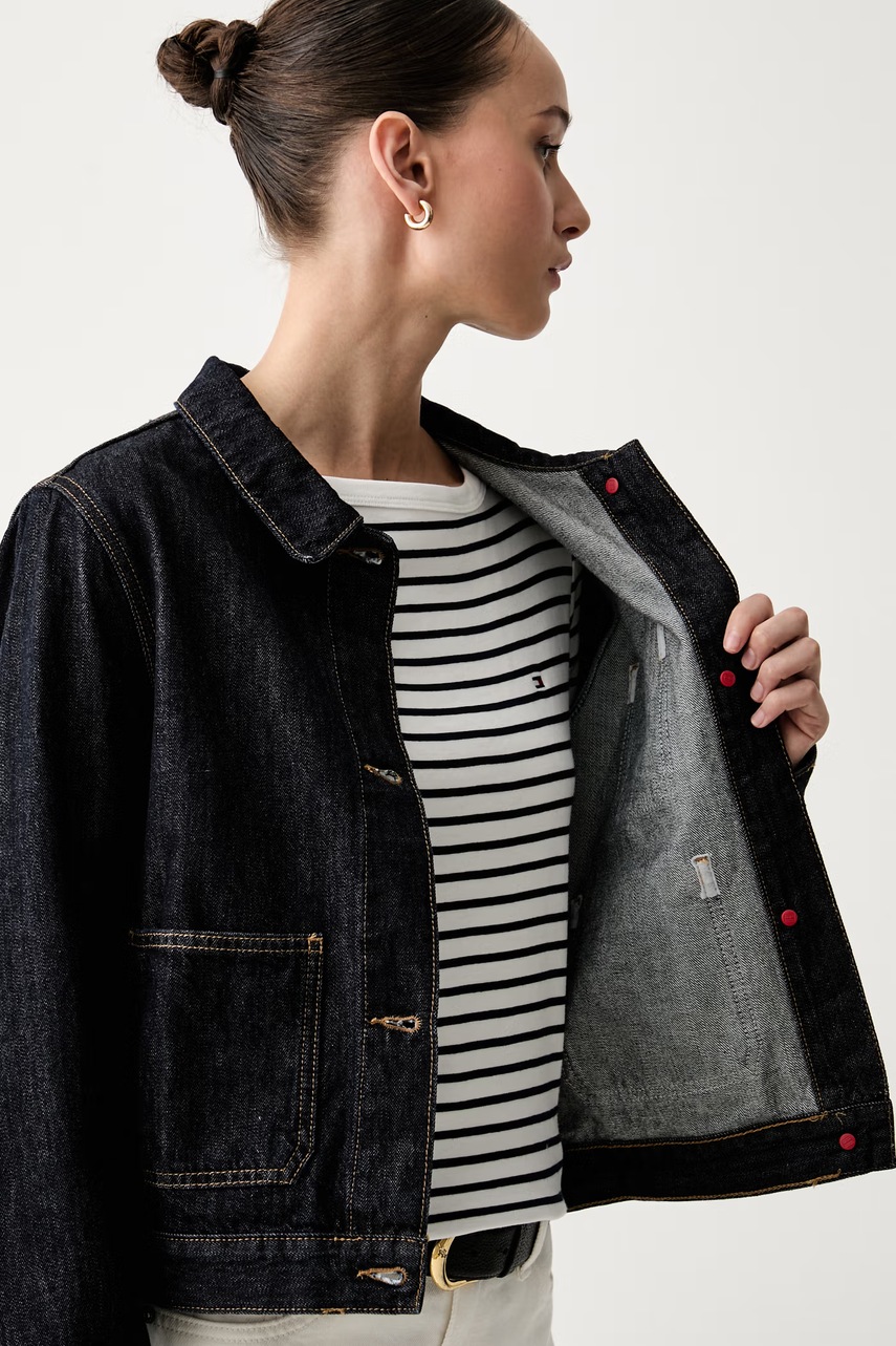 Tommy Hilfiger džínsová bunda dámska (obrázok 6)