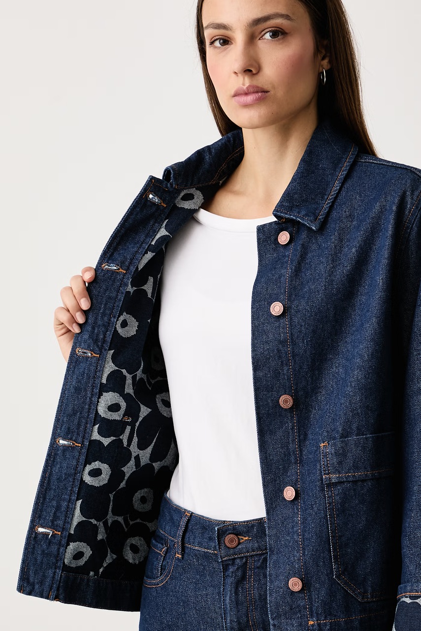 Marimekko Marimekko μπουφάν γυναικείο ντένιμ - 6