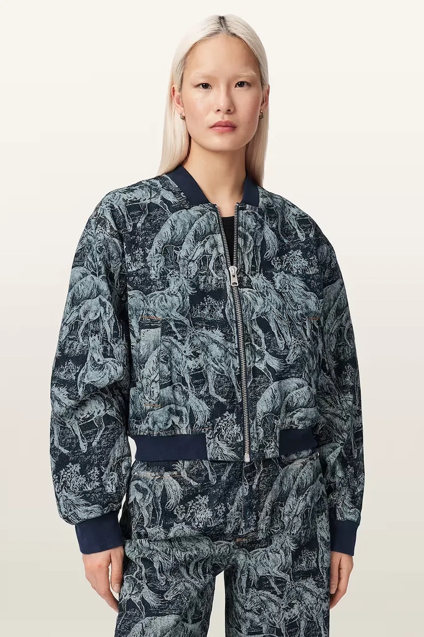 AllSaints jachetă de damă din bumbac KAYTRA