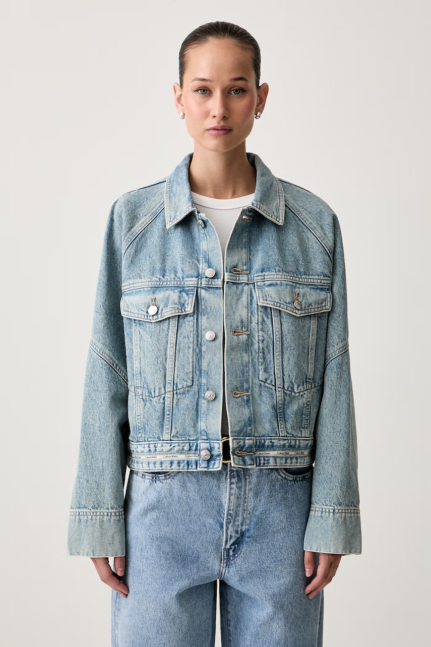 Calvin Klein Jeans τζιν μπουφάν γυναικείο ντένιμ