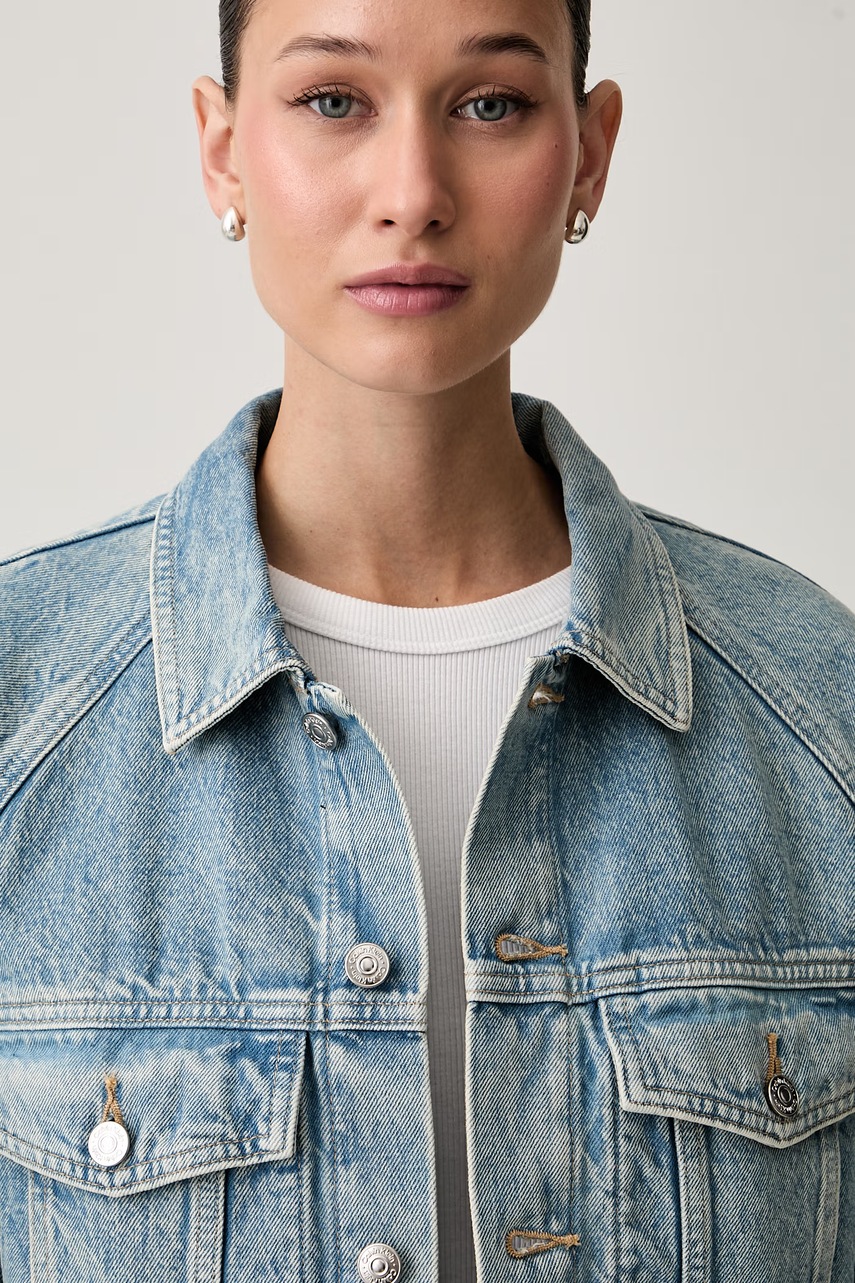 Calvin Klein Jeans Calvin Klein Jeans τζιν μπουφάν γυναικείο ντένιμ - 4