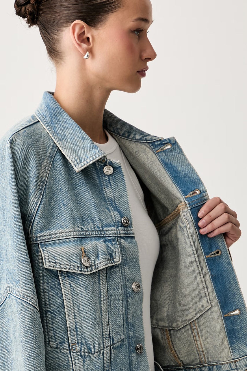 Calvin Klein Jeans Calvin Klein Jeans τζιν μπουφάν γυναικείο ντένιμ - 6