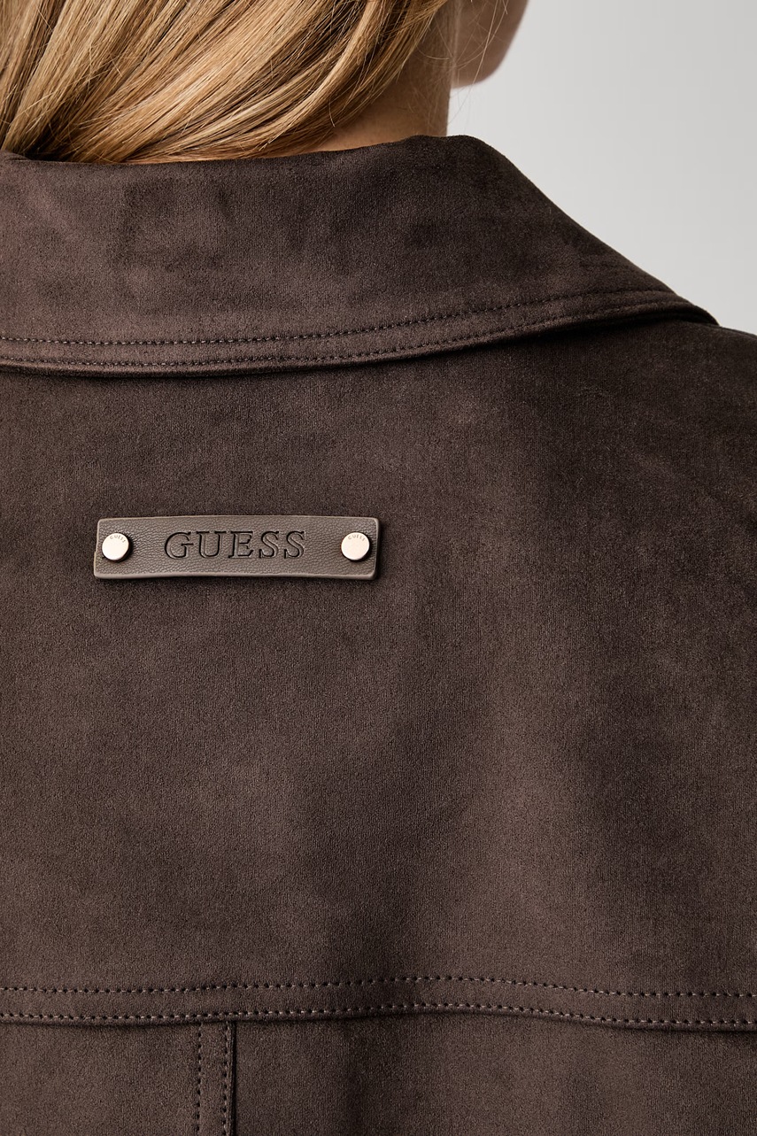 Guess Guess πουκάμισο γυναικείο από απομίμηση σουέτ GRACE - 6