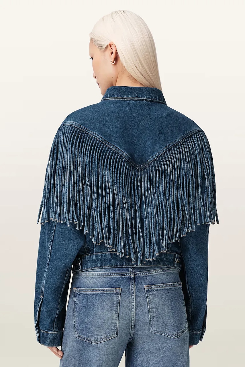 AllSaints džínsová bunda dámska rifľová MARLENE