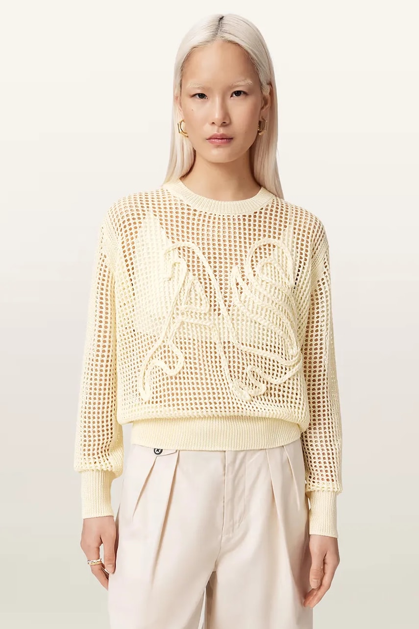 AllSaints pulover pentru femei, cu vâscoză RAELYN