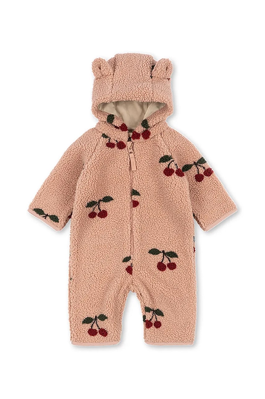 Konges Sløjd overal detský flísový JODY TEDDY ONESIE GRS