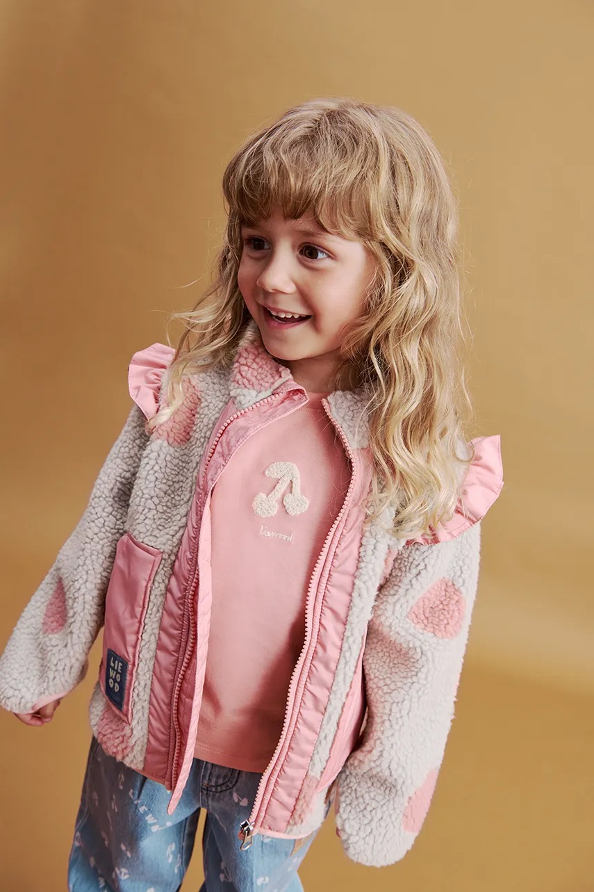 Liewood jachetă scurtă pentru copii Noam Pile Jacket w Frill
