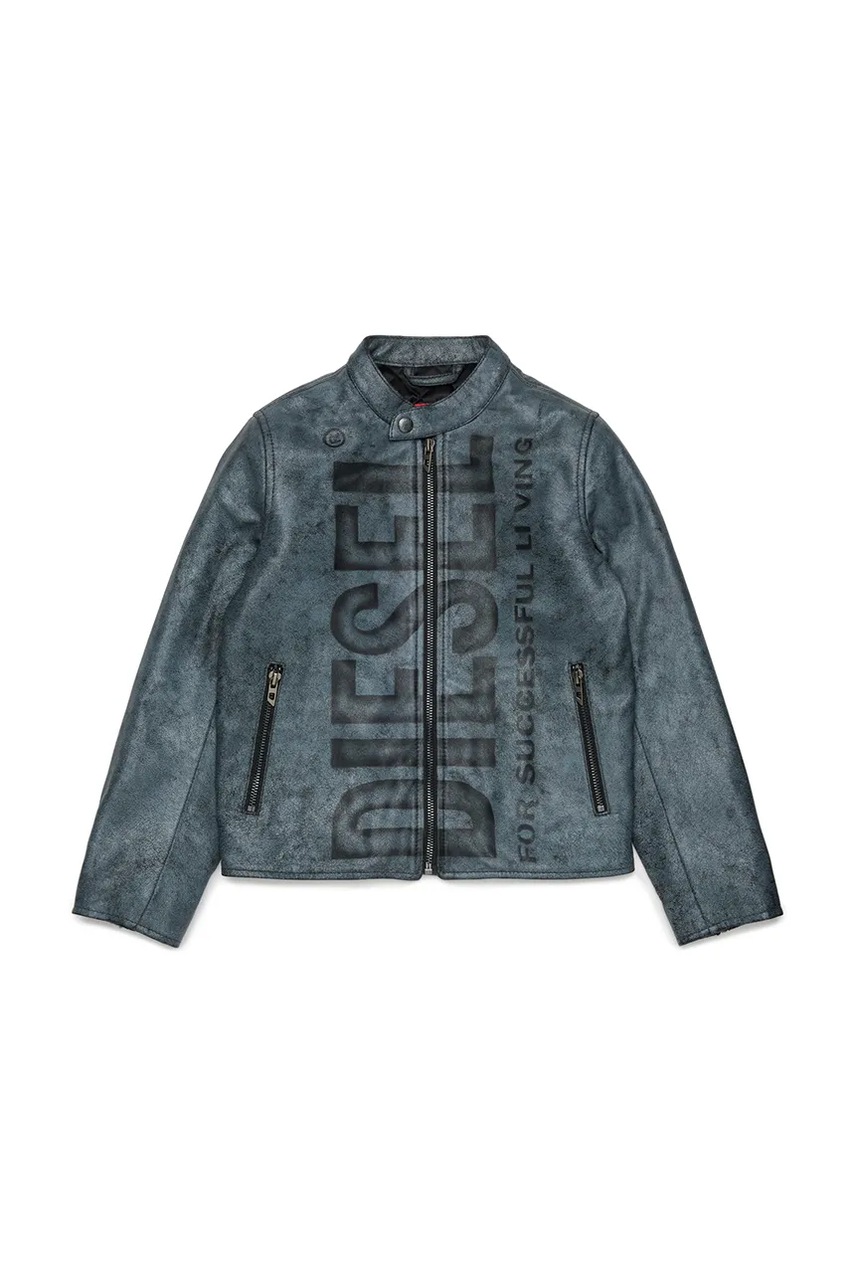 Diesel  geacă de piele pentru copii din piele JLEVERT JACKET