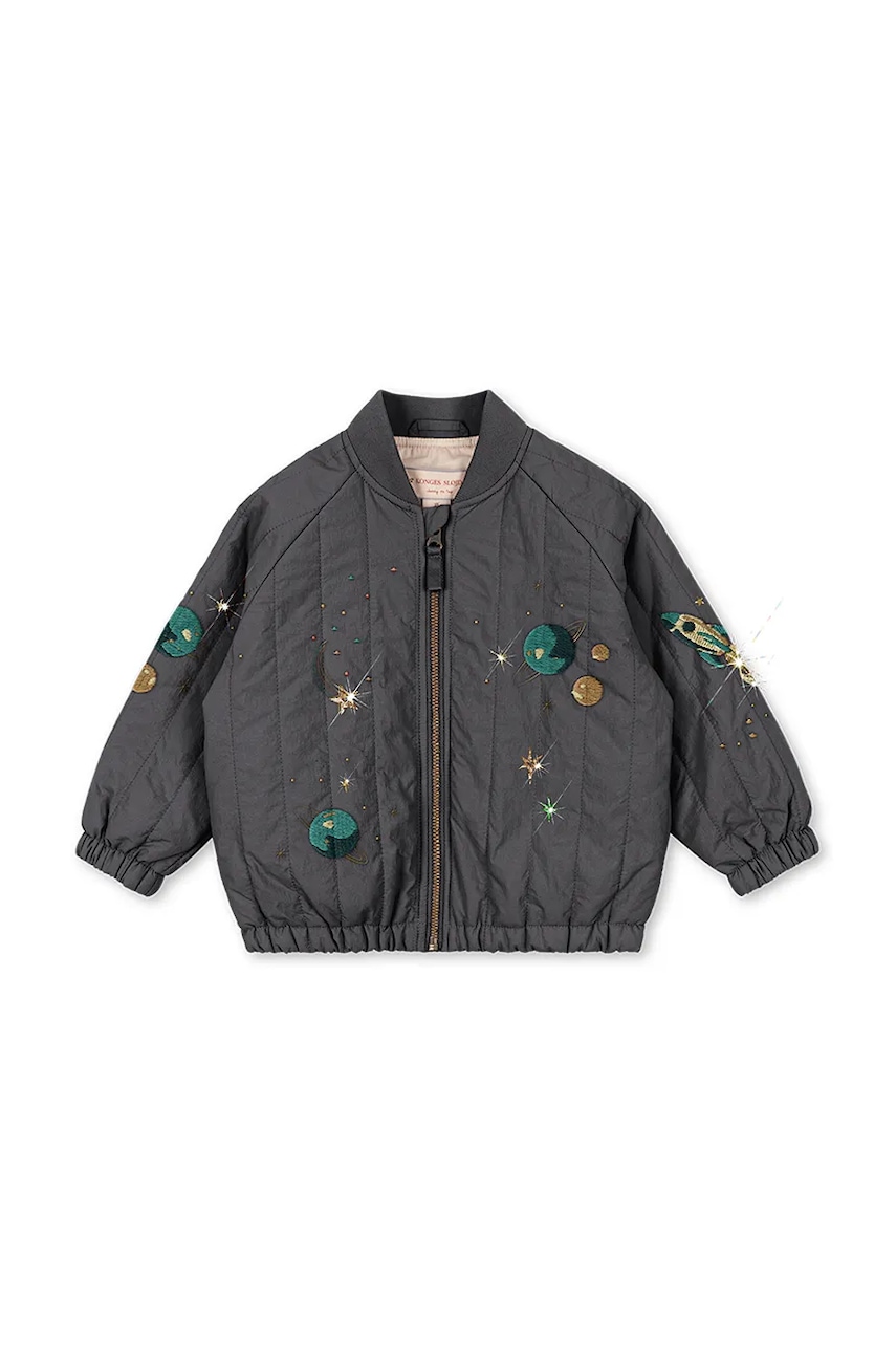 Konges Sløjd bunda bomber detská JUNO SEQUIN BOMBER JACKET