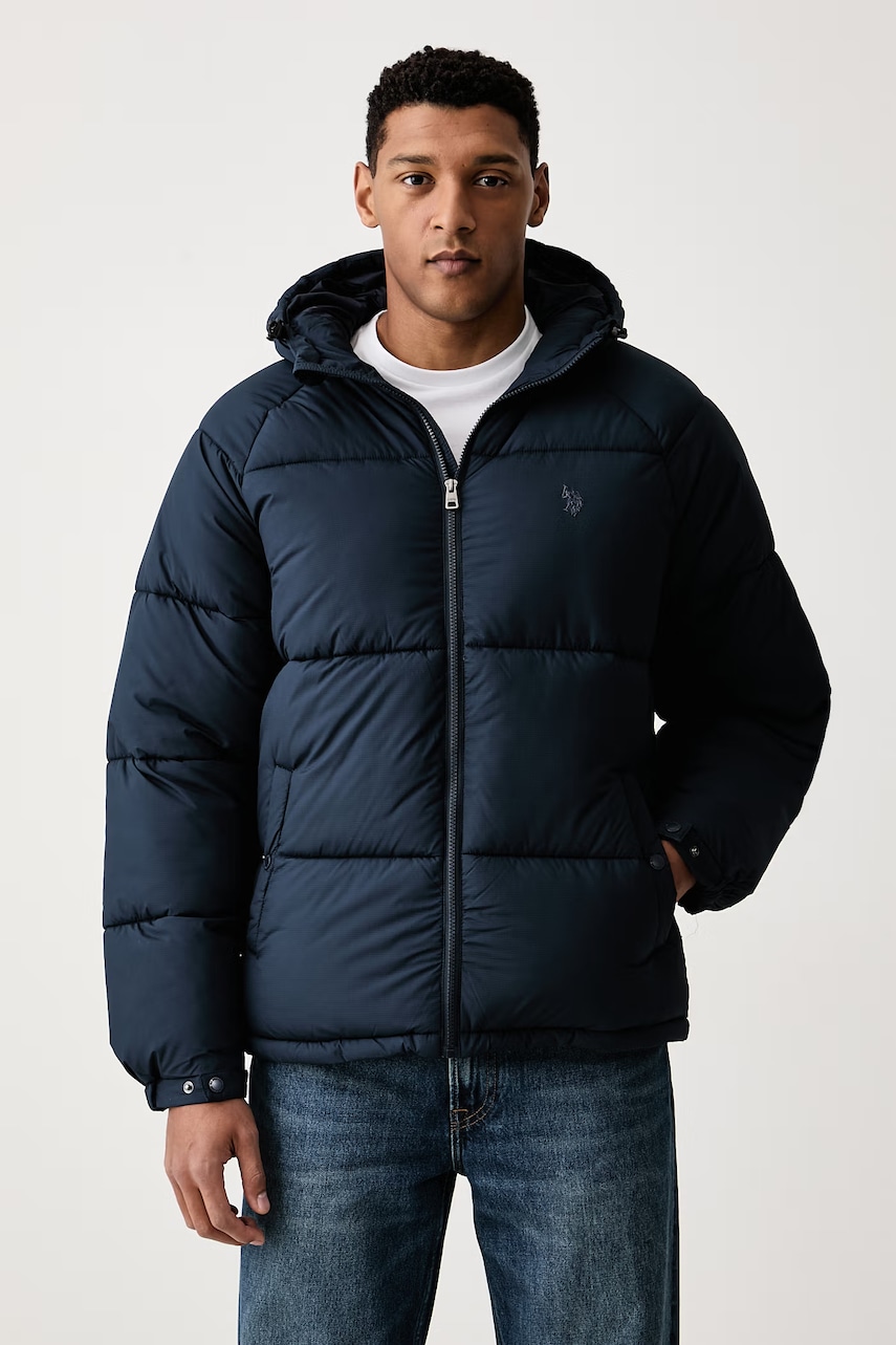 U.S. Polo Assn. prošivena jakna za muškarce Hooded Puffer