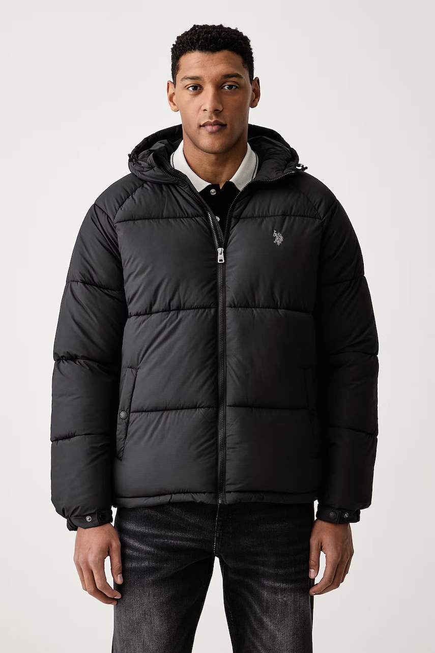 U.S. Polo Assn. prošivena jakna za muškarce Hooded Puffer
