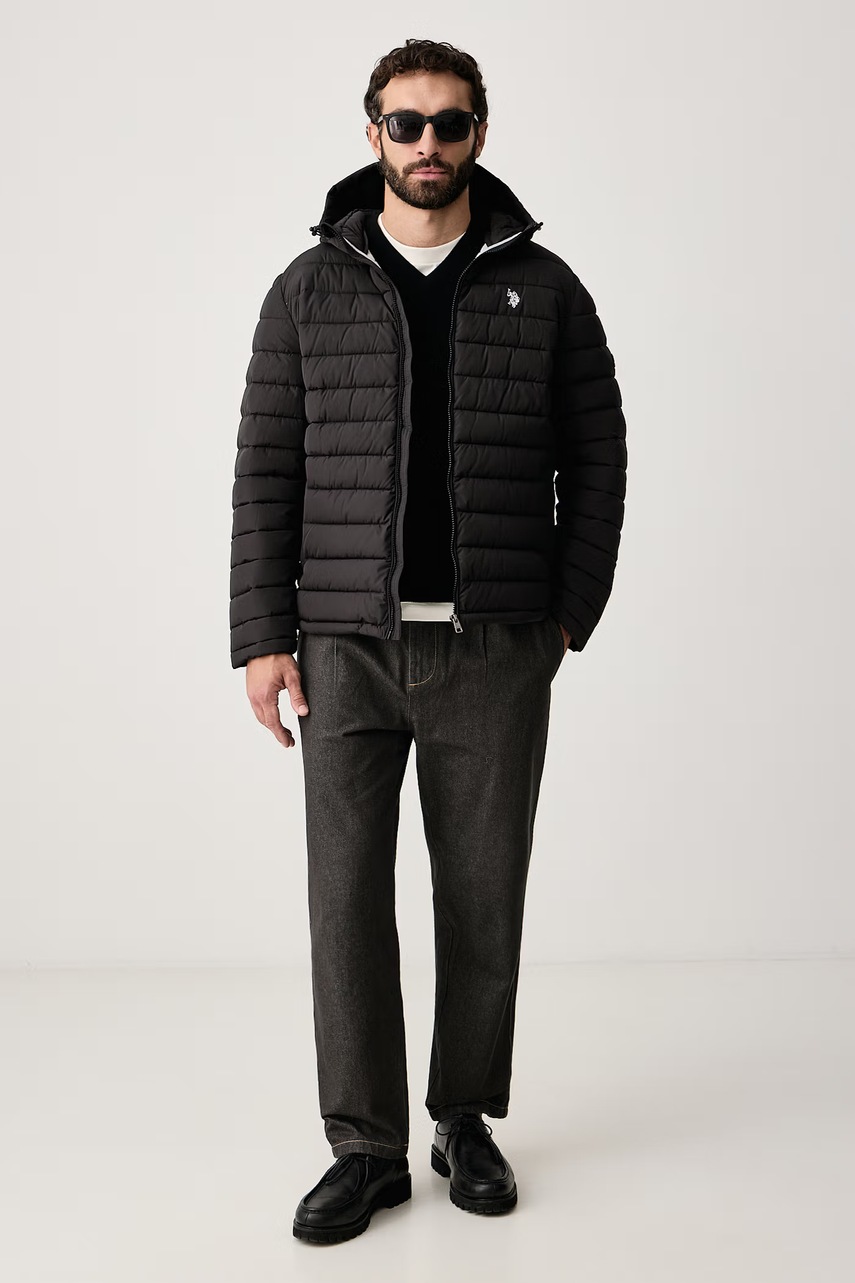U.S. Polo Assn.  капитонирано яке мъжко Lightweight Quilt Hooded