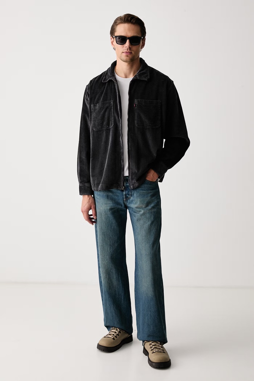 Levi's  яке тип риза мъжко от джинс PORTS ZIP UP