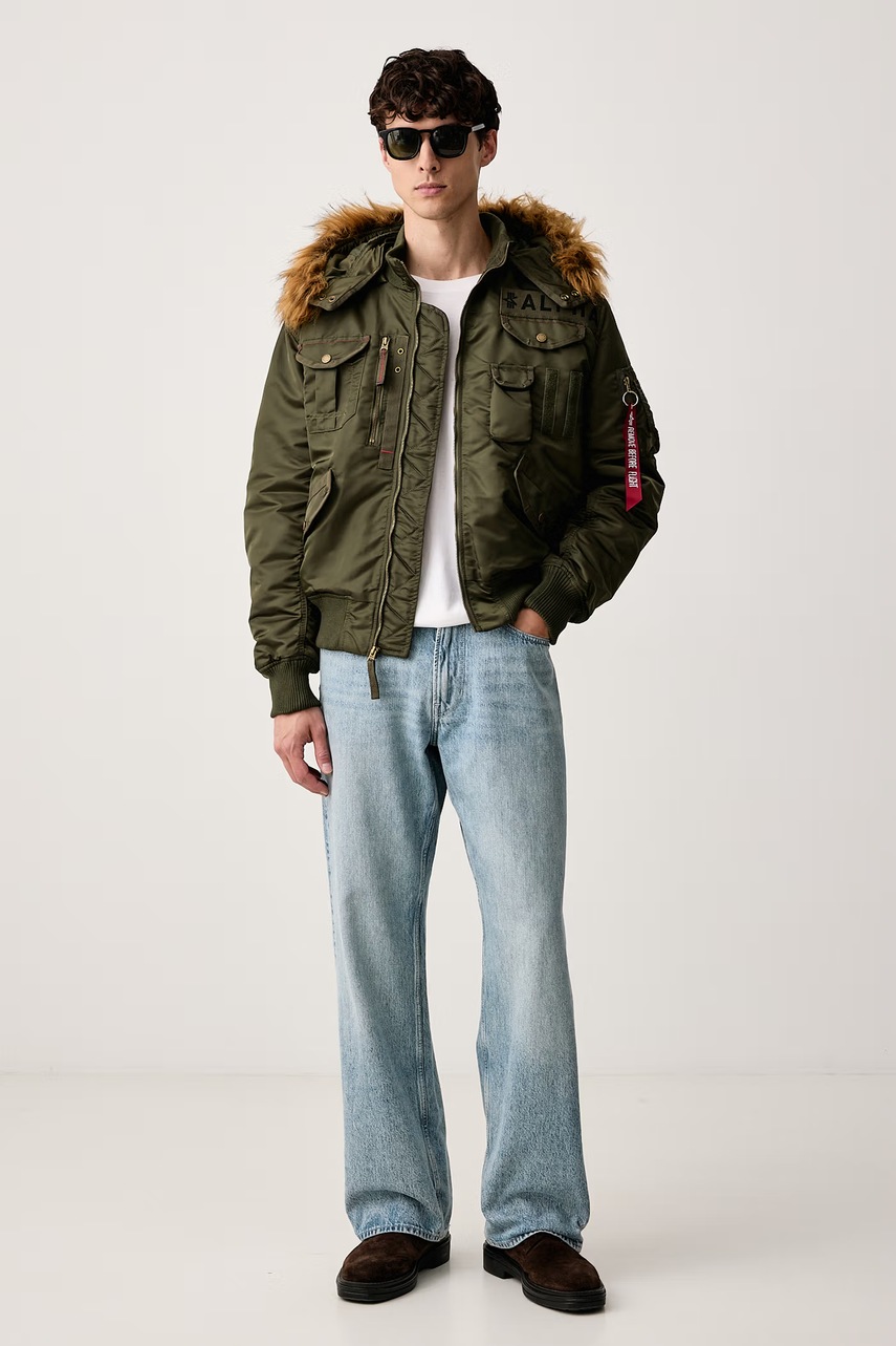 Alpha Industries  яке бомбър мъжко Aviation Jackets Deflector