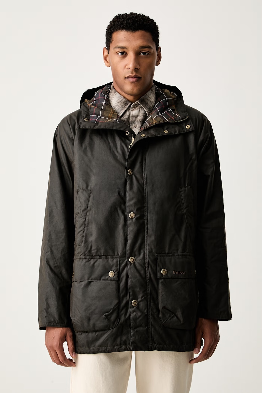 Barbour parka pentru bărbați din cerut Bedale