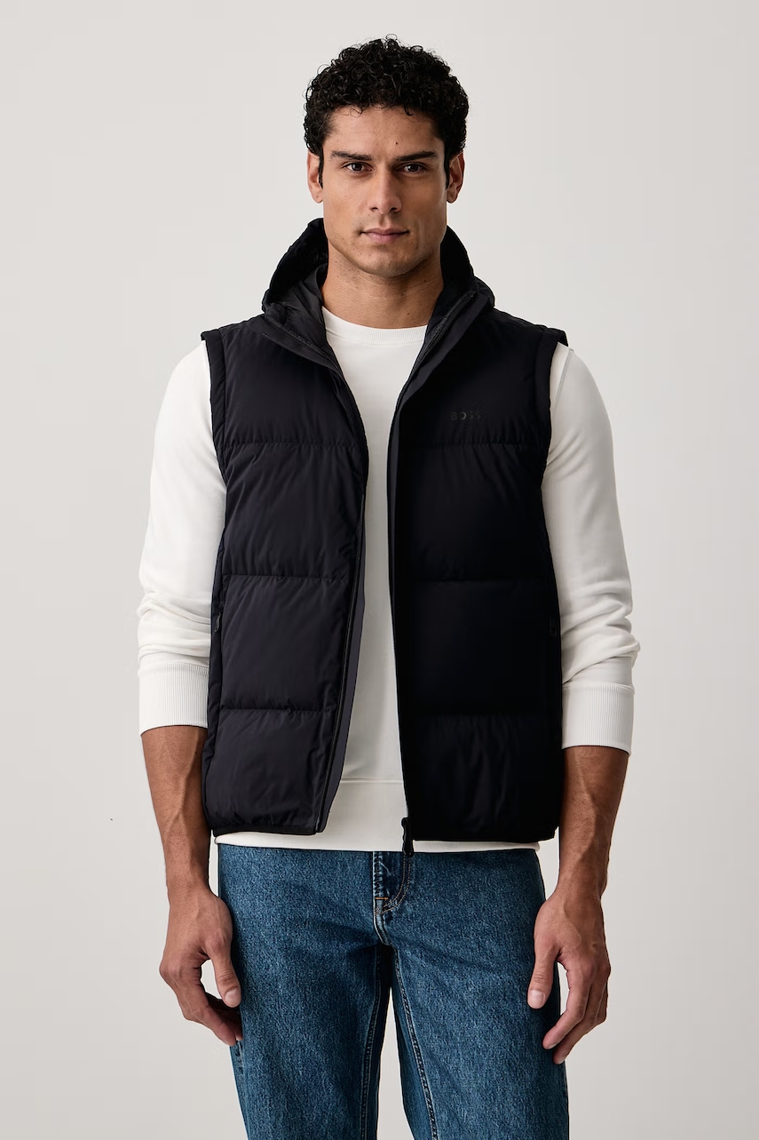 BOSS Green  vestă de puf pentru bărbați OW_Riplite Vest HD