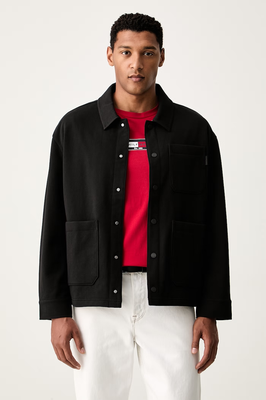 Tommy Hilfiger kratka jakna za muškarce s pamukom